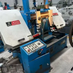 Used G4240 Double Column Horizontal Metal Band Saw Machine, Max Cutting Diameter 400mm