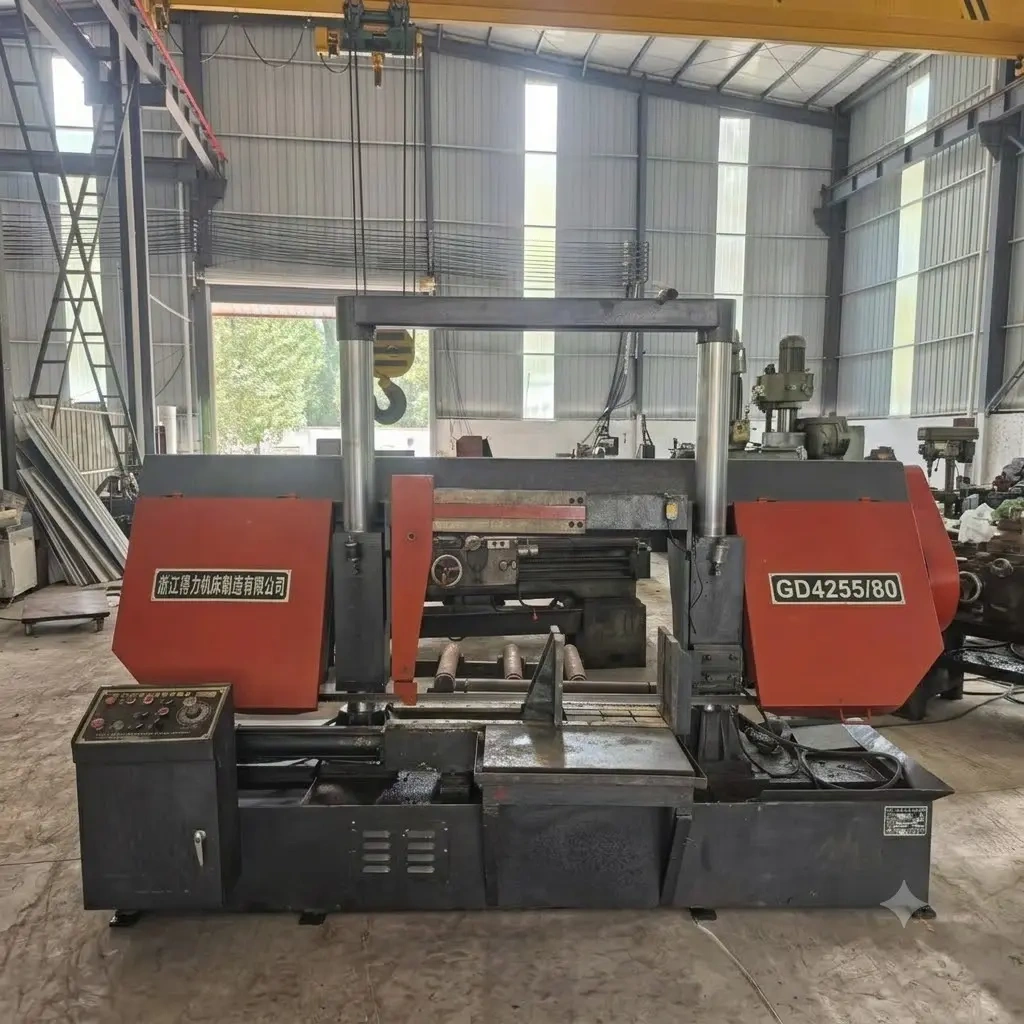 Used GD4255-80 Double Column Horizontal Metal Band Saw Machine, Max Cutting Size 550×800mm