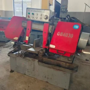 Used GB4030 Scissor Type Horizontal Metal Band Saw Machine, Max Cutting Diameter 300mm