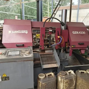 Used GZK4230 CNC Double Column Horizontal Metal Band Saw Machine, Max Cutting Diameter 300mm