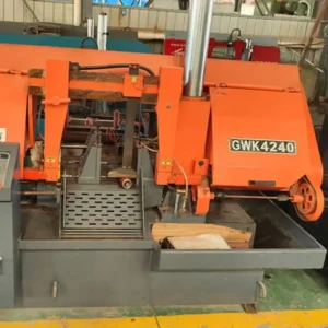 Used GWK4240 CNC Double Column Horizontal Metal Band Saw Machine, Max Cutting Diameter 400mm
