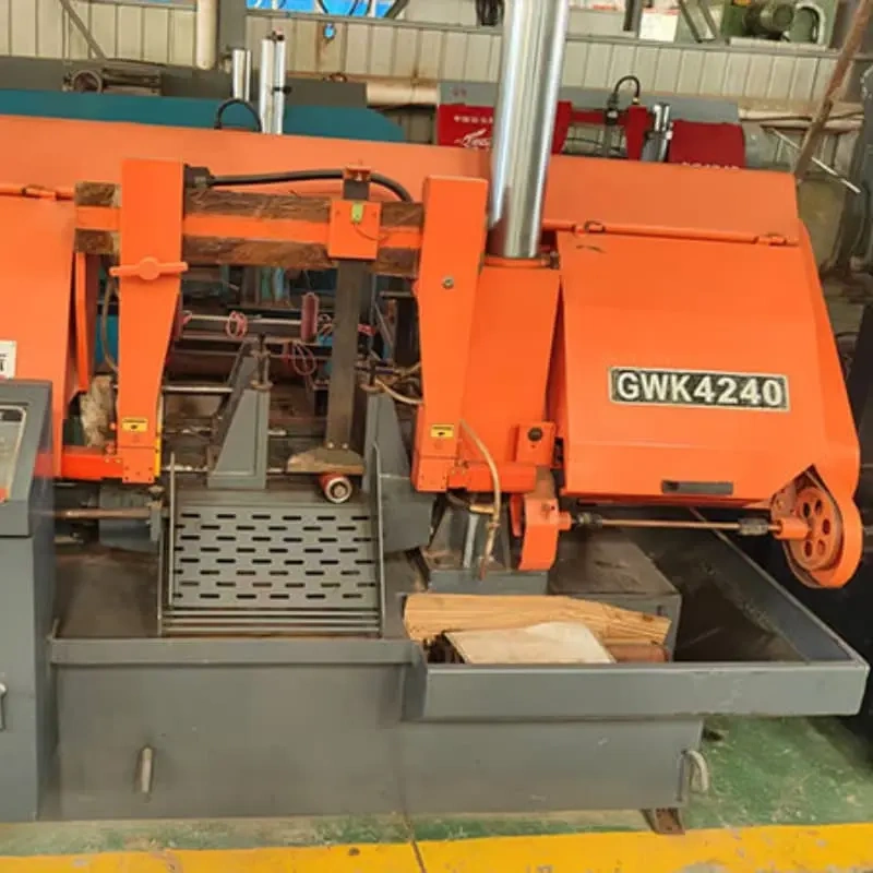 Used GWK4240 CNC Double Column Horizontal Metal Band Saw Machine, Max Cutting Diameter 400mm