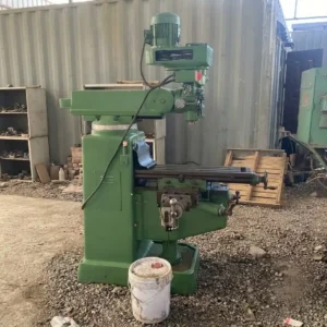 Used 4# Turret Type Vertical Milling Machine 1480kg Precision Metal Mold Processing Equipment