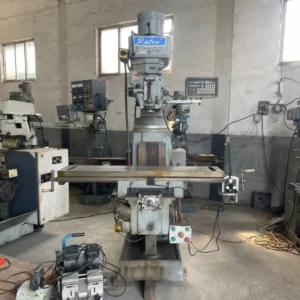 Used No.5 Heavy Vertical Turret Milling Machine 1750kg Large Table Metal Mould Processing Equipment